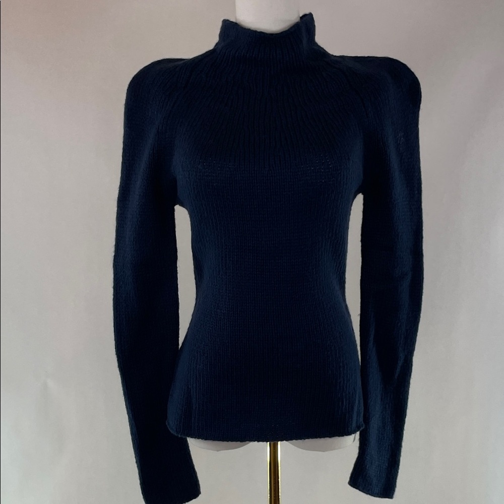 Marina Moscone x RTR Navy Turtleneck Sweater, XS - Picture 5 of 8
